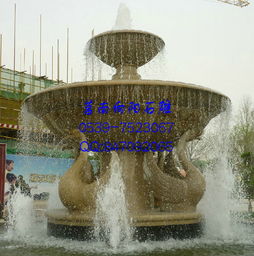 黃銹石、黃金麻與大理石景觀噴泉的藝術與價值